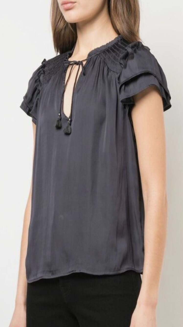 PAIGE Laramie Ruffled Blouse Size S